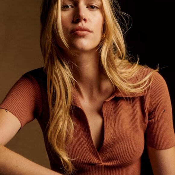 Sezane Eloy Jumper Camel - Size S - Picture 2 of 7